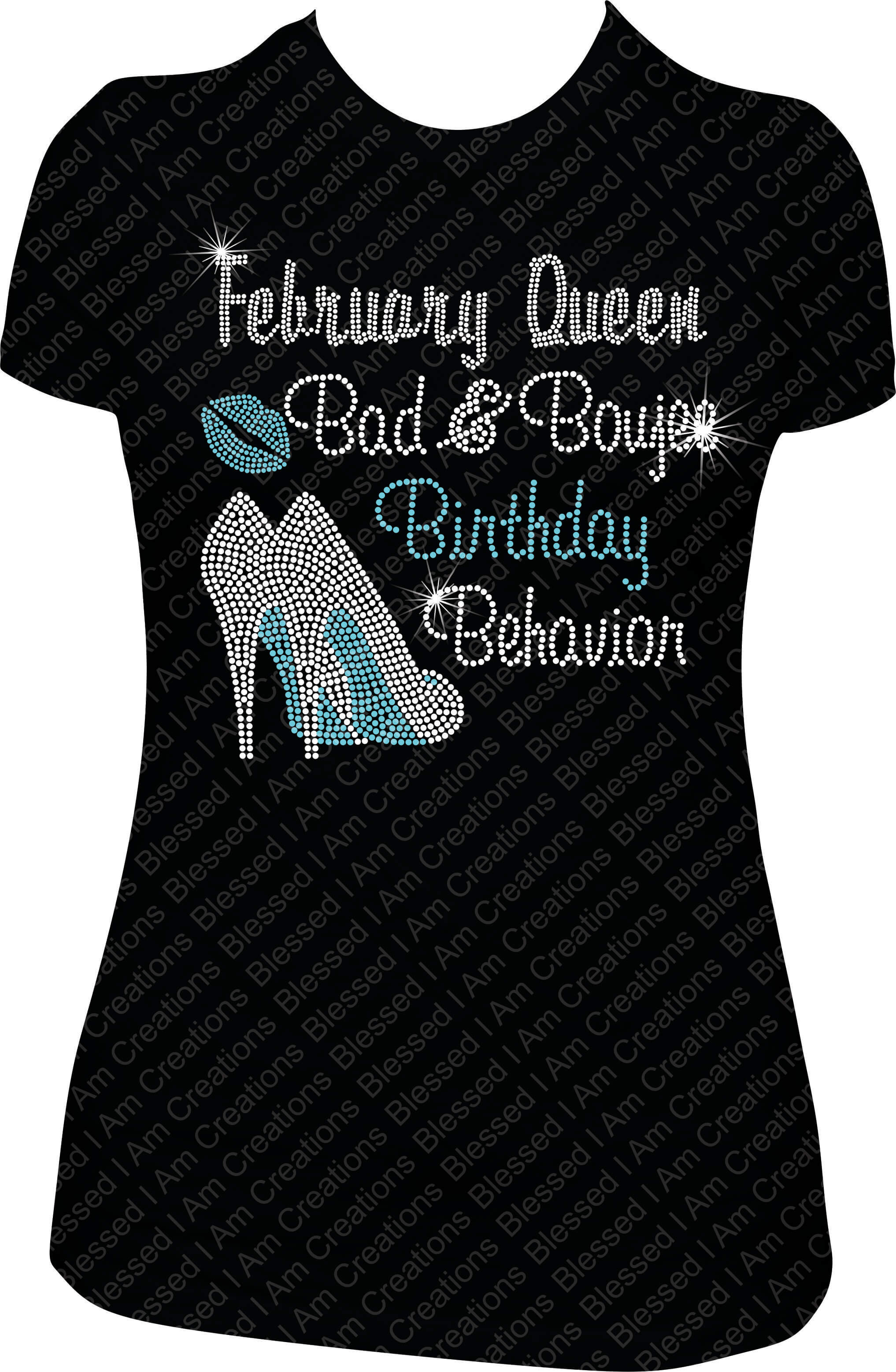 Blessed I Am Creations Bling Tees: Shop Limited Edition Birthday Bling T- shirts - Blessed I Am Creations